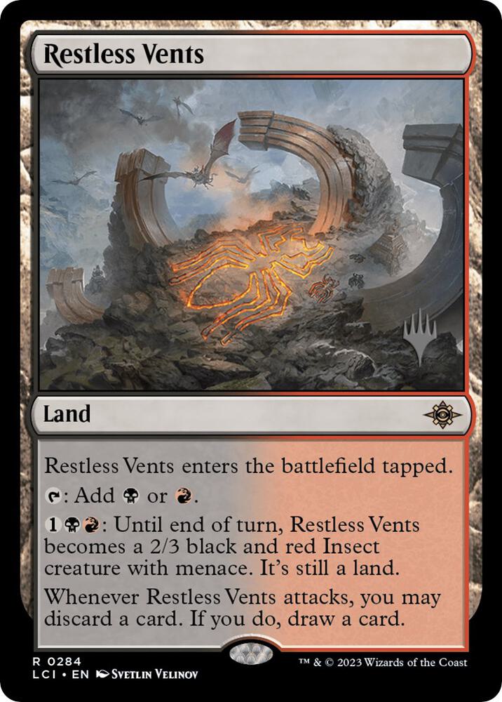 Restless Vents 284 card from Promo Pack: The Lost Caverns of Ixalan