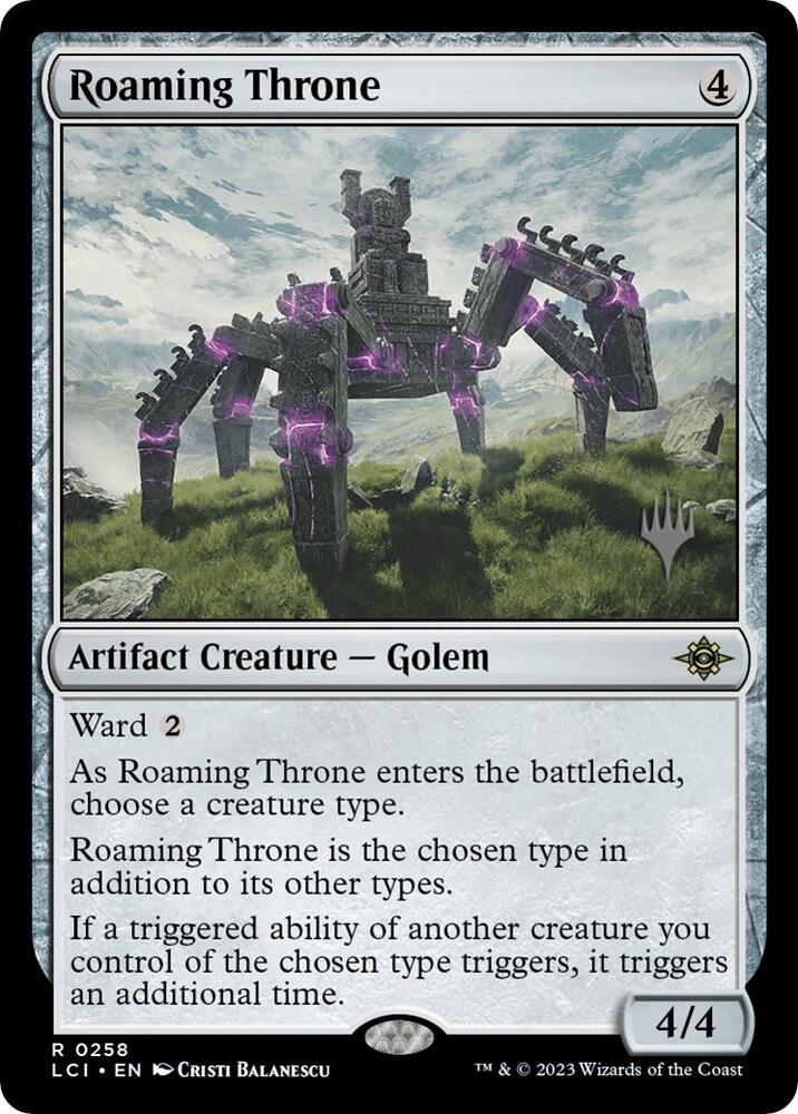 Roaming Throne 258 card from Promo Pack: The Lost Caverns of Ixalan
