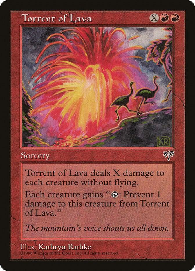 Torrent of Lava card from Mirage