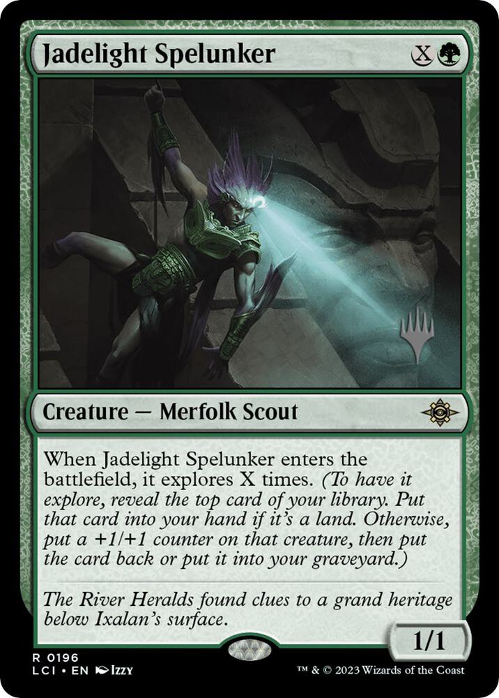 Jadelight Spelunker 196 card from Promo Pack: The Lost Caverns of Ixalan