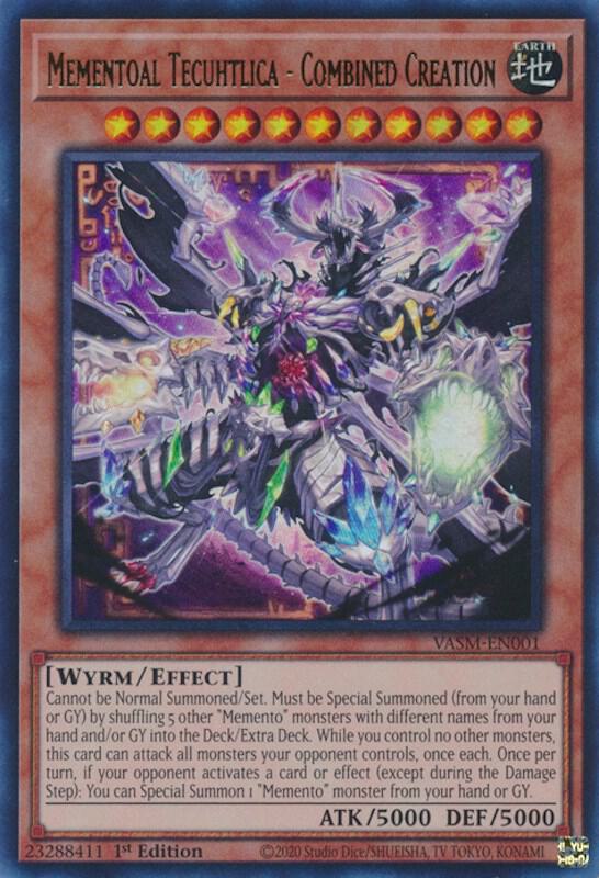 Mementoal Tecuhtlica - Combined Creation VASM-EN001 card from Valiant Smashers