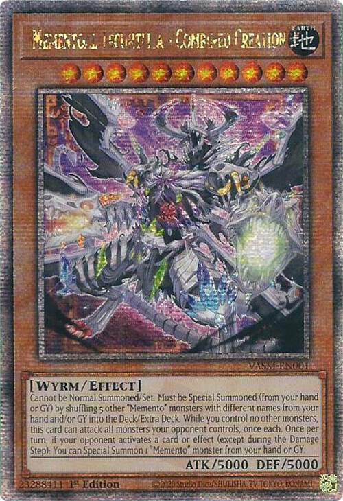 Mementoal Tecuhtlica - Combined Creation (Quarter Century Secret Rare) VASM-EN001 card from Valiant Smashers
