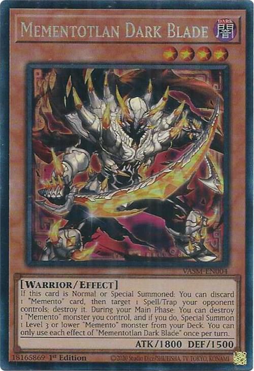 Mementotlan Dark Blade (CR) VASM-EN004 card from Valiant Smashers