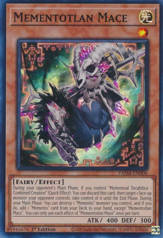 Mementotlan Mace VASM-EN006 card from Valiant Smashers