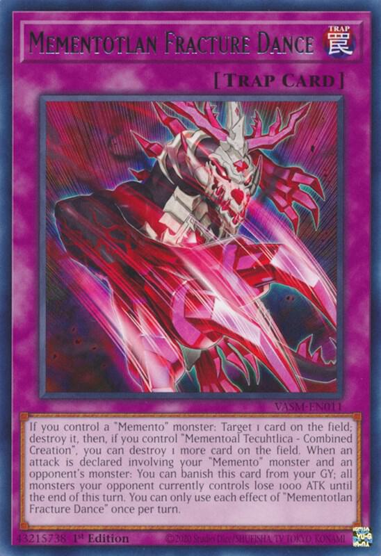 Mementotlan Fracture Dance VASM-EN011 card from Valiant Smashers
