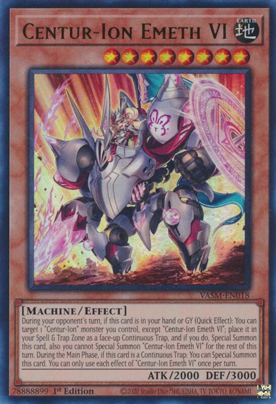 Centur-Ion Emeth VI VASM-EN018 card from Valiant Smashers