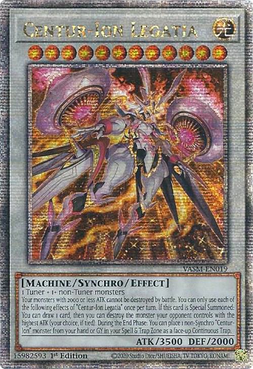 Centur-Ion Legatia (Quarter Century Secret Rare) VASM-EN019 card from Valiant Smashers