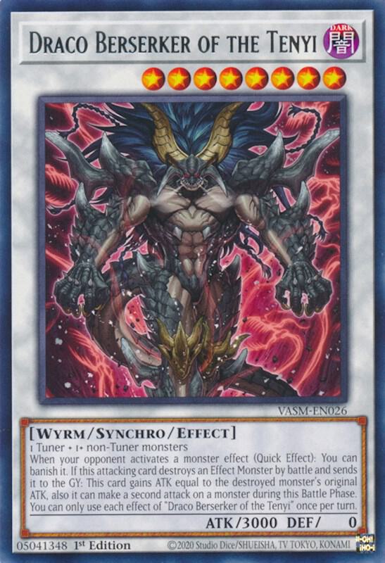 Draco Berserker of the Tenyi VASM-EN026 card from Valiant Smashers