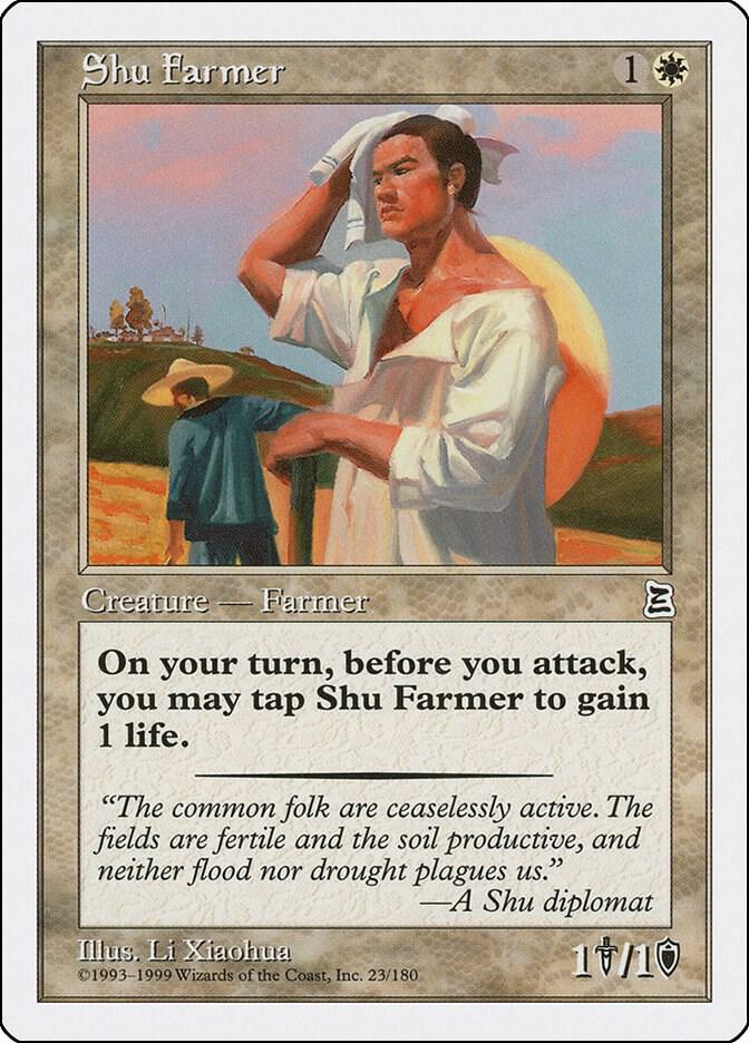 Shu Farmer 23 card from Portal Three Kingdoms