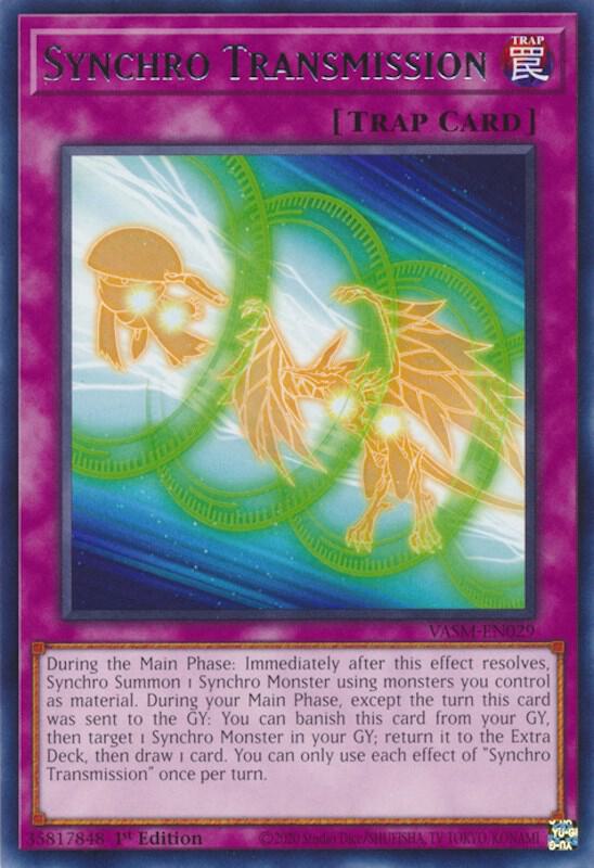 Synchro Transmission VASM-EN029 card from Valiant Smashers