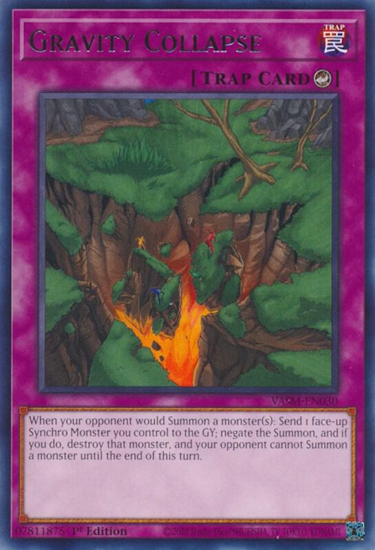 Gravity Collapse VASM-EN030 card from Valiant Smashers