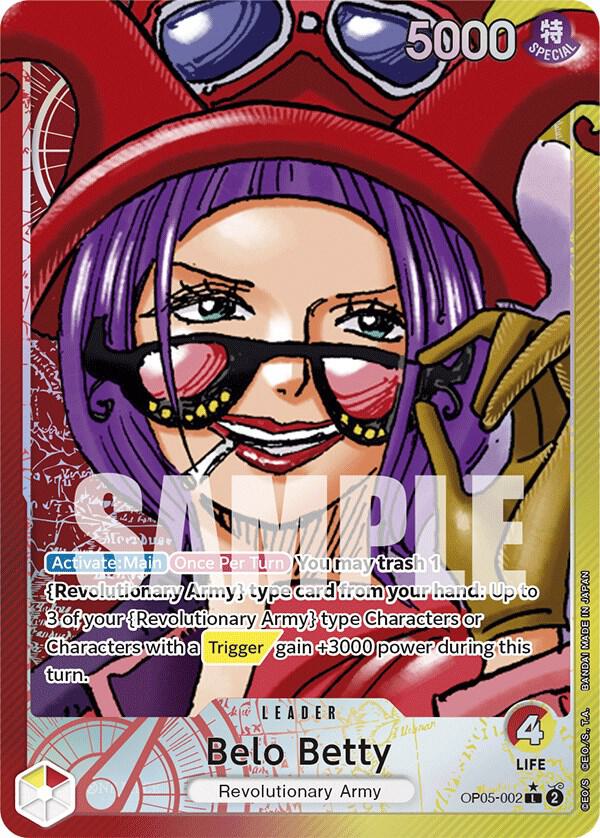 Belo Betty (Alternate Art) OP05-002 card from Awakening of the New Era
