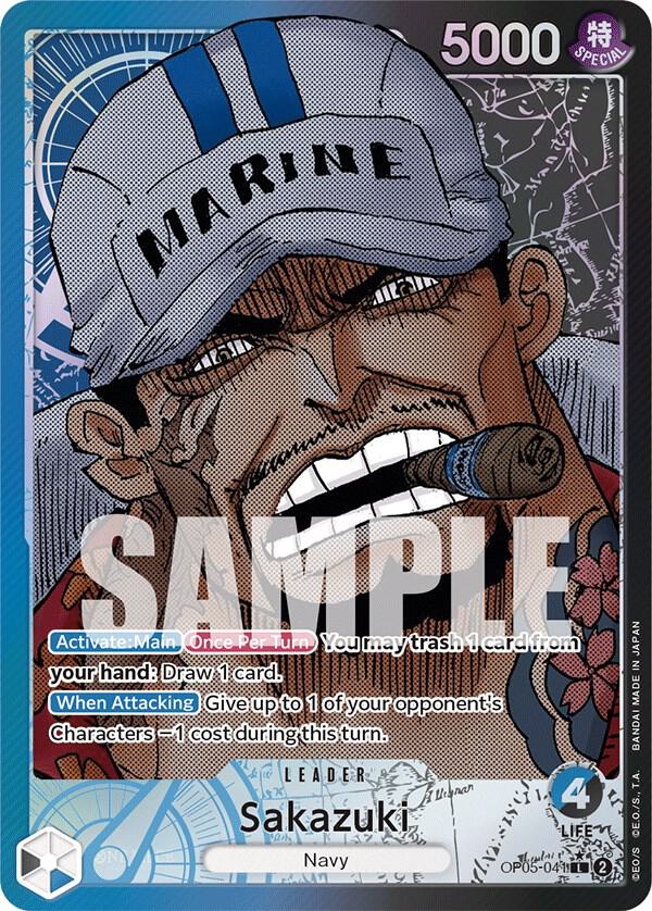 Sakazuki (Alternate Art) OP05-041 card from Awakening of the New Era