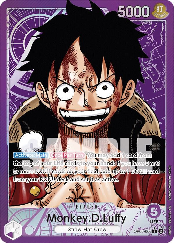 Monkey.D.Luffy (Alternate Art) OP05-060 card from Awakening of the New Era