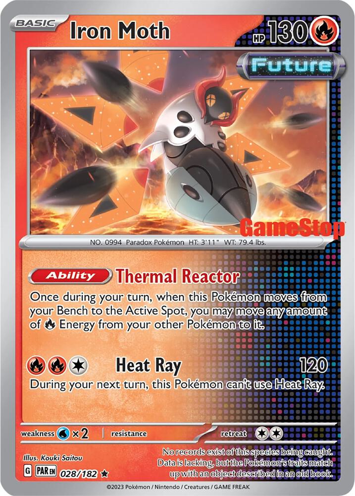 Iron Moth (Gamestop Promo) 028/182 card from Miscellaneous Cards & Products
