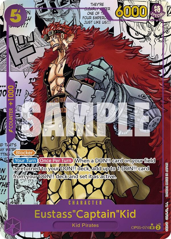 Eustass"Captain"Kid (Alternate Art) (Manga) OP05-074 card from Awakening of the New Era