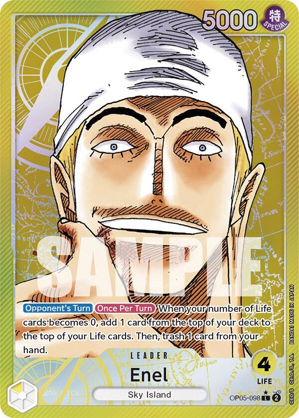 Enel (Alternate Art) OP05-098 card from Awakening of the New Era