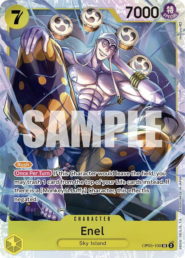 Enel OP05-100 card from Awakening of the New Era