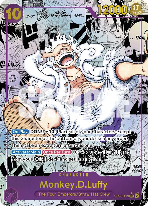 Monkey.D.Luffy (Alternate Art) (Manga) OP05-119 card from Awakening of the New Era