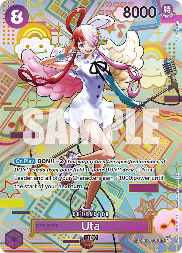 Uta (SP) OP02-120 card from Awakening of the New Era