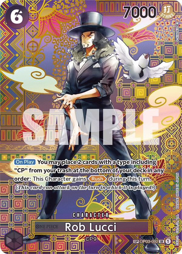 Rob Lucci (SP) OP03-092 card from Awakening of the New Era