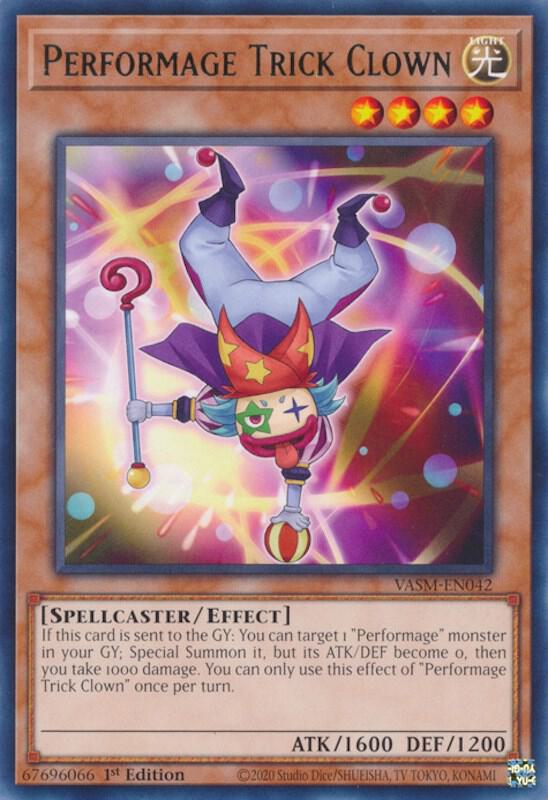 Performage Trick Clown VASM-EN042 card from Valiant Smashers