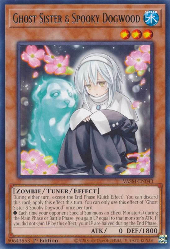 Ghost Sister & Spooky Dogwood VASM-EN043 card from Valiant Smashers