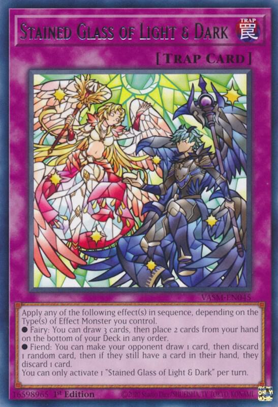 Stained Glass of Light & Dark VASM-EN045 card from Valiant Smashers
