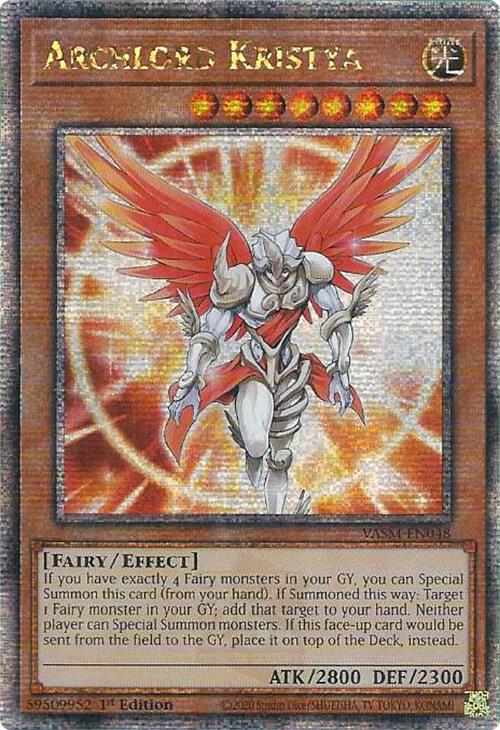 Archlord Kristya (Quarter Century Secret Rare) VASM-EN048 card from Valiant Smashers