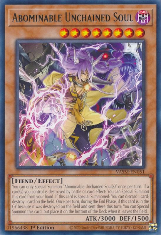 Abominable Unchained Soul VASM-EN051 card from Valiant Smashers
