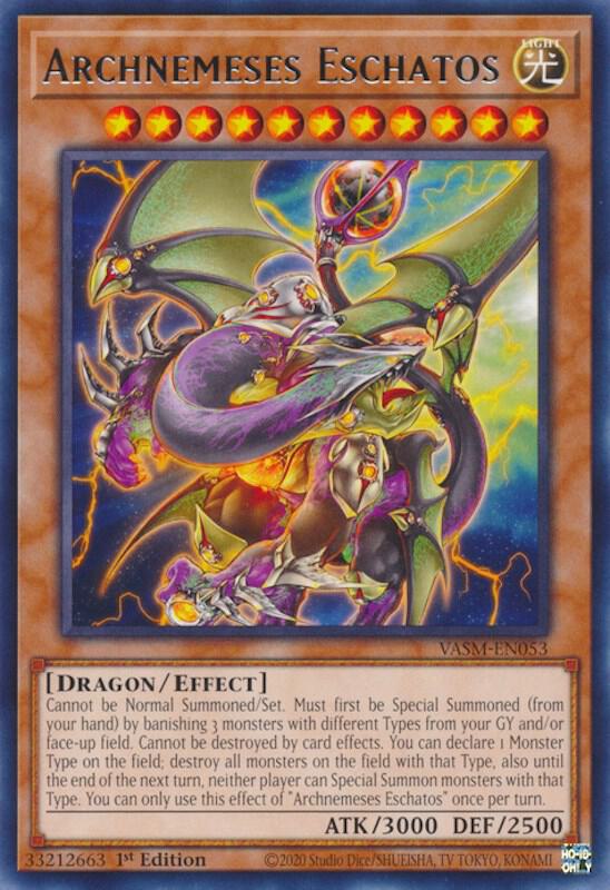 Archnemeses Eschatos VASM-EN053 card from Valiant Smashers