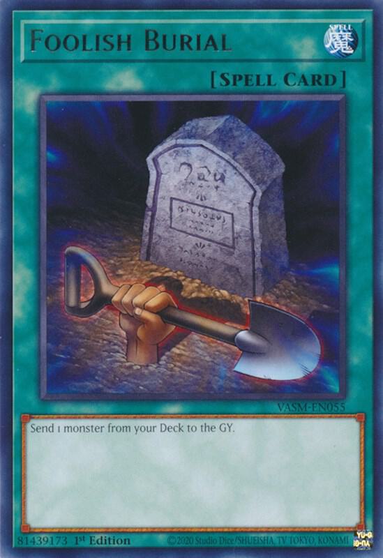 Foolish Burial VASM-EN055 card from Valiant Smashers