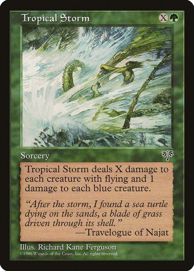 Tropical Storm card from Mirage