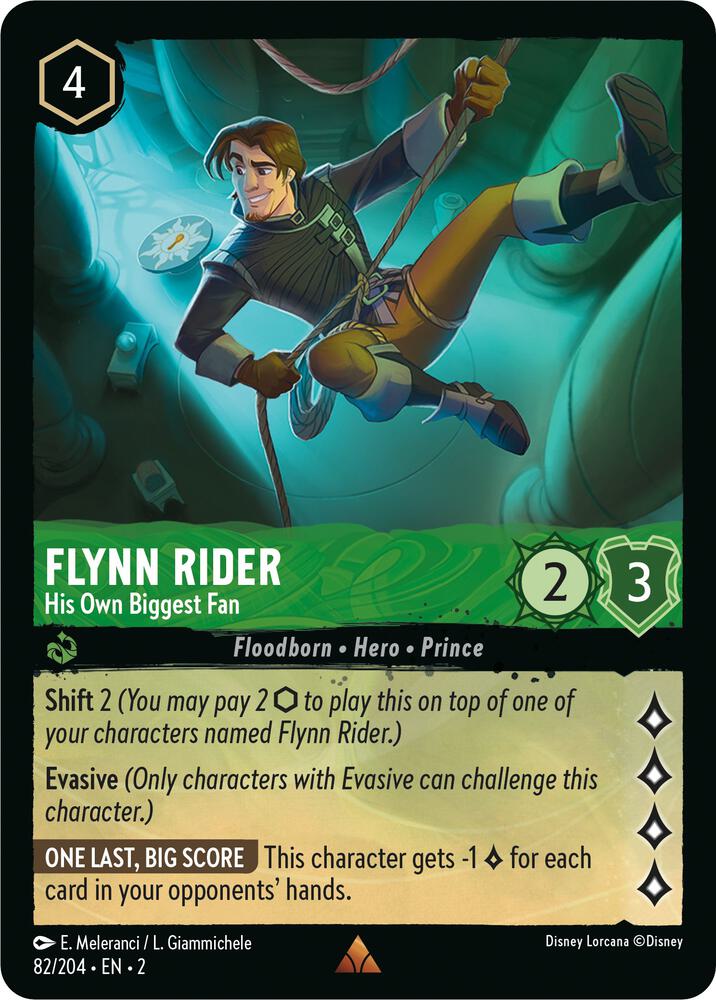 Flynn Rider - His Own Biggest Fan 82/204 card from Rise of the Floodborn