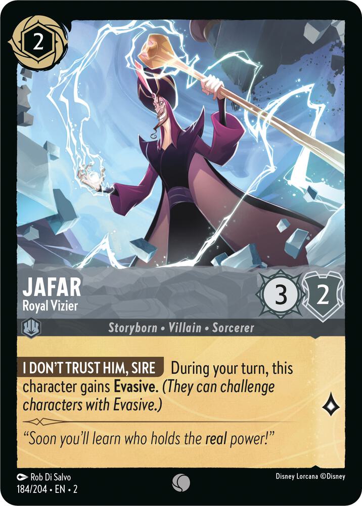 Jafar - Royal Vizier 184/204 card from Rise of the Floodborn
