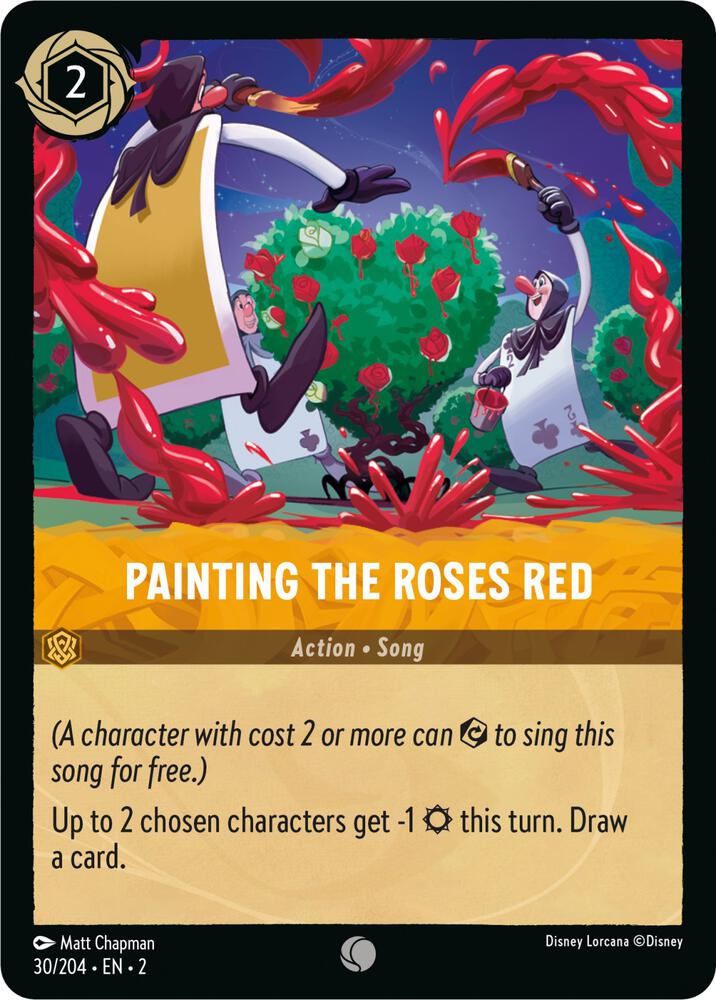 Painting the Roses Red 30/204 card from Rise of the Floodborn