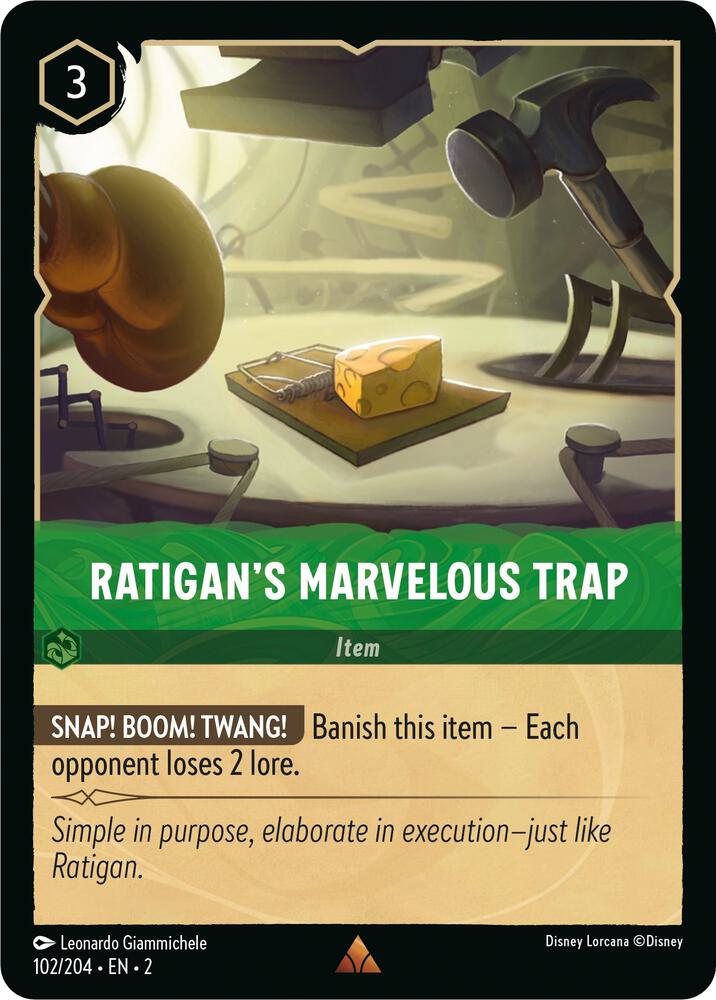 Ratigan's Marvelous Trap 102/204 card from Rise of the Floodborn