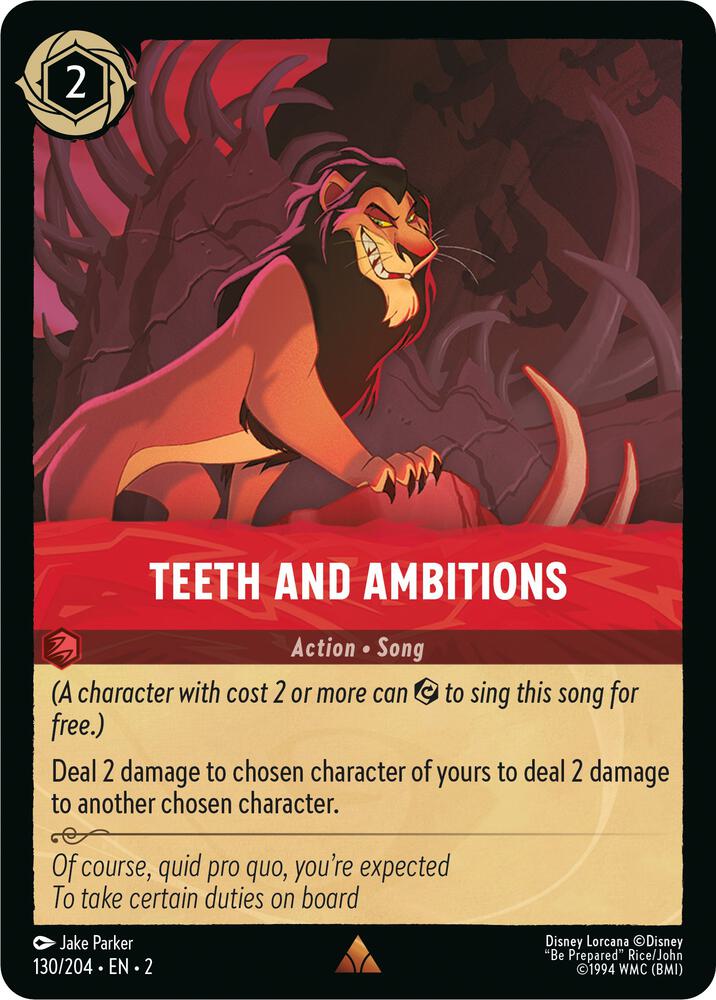 Teeth and Ambitions 130/204 card from Rise of the Floodborn