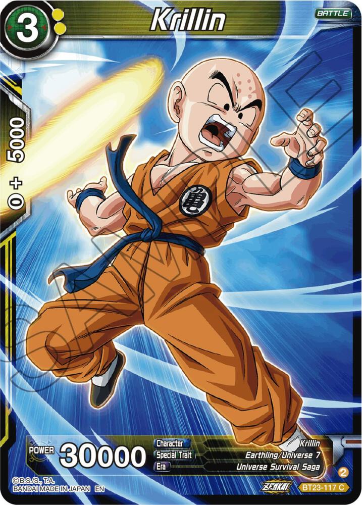 Krillin BT23-117 card from Perfect Combination