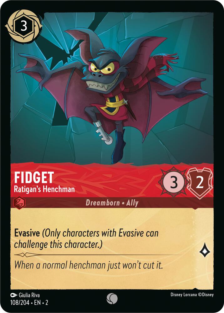 Fidget - Ratigan's Henchman 108/204 card from Rise of the Floodborn