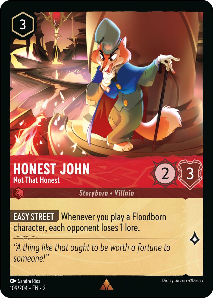 Honest John - Not That Honest 109/204 card from Rise of the Floodborn