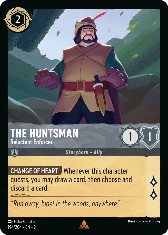 The Huntsman - Reluctant Enforcer 194/204 card from Rise of the Floodborn