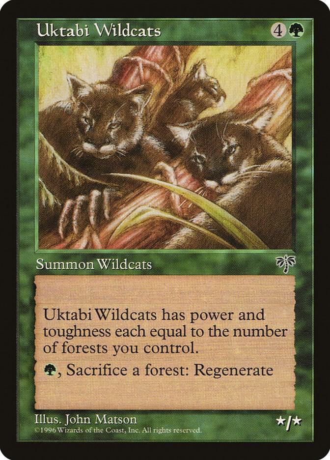 Uktabi Wildcats card from Mirage