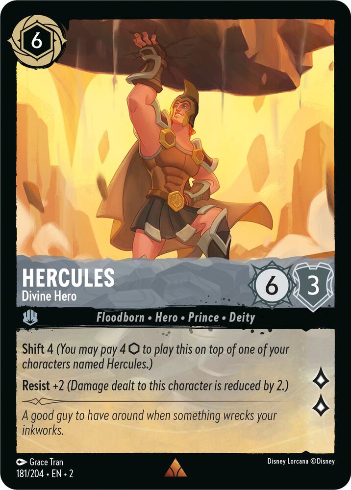Hercules - Divine Hero 181/204 card from Rise of the Floodborn