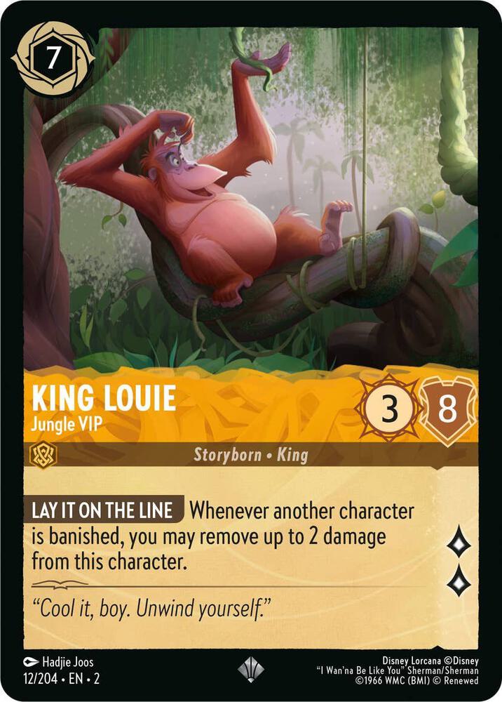 King Louie - Jungle VIP 12/204 card from Rise of the Floodborn