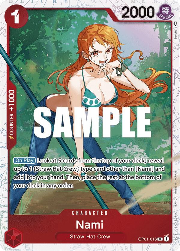 Nami (Ultra Deck: The Three Captains) OP01-016 card from One Piece Promotion Cards