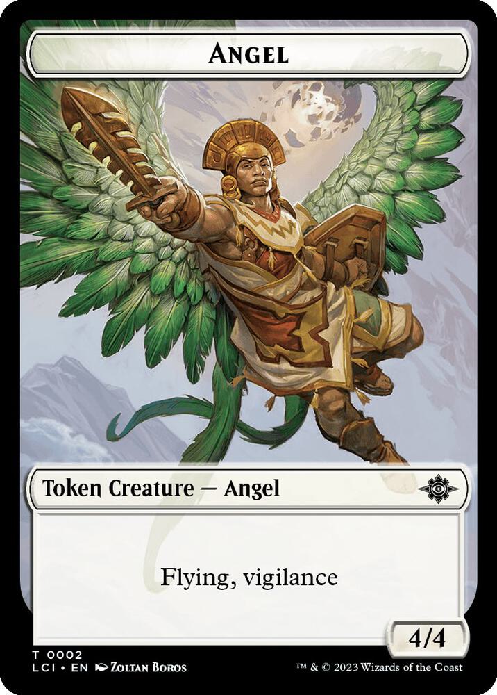 Angel Token 2 card from The Lost Caverns of Ixalan