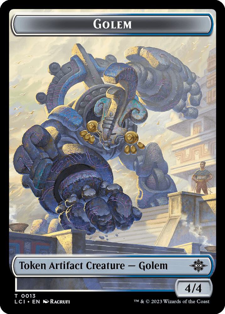 Golem Token 13 card from The Lost Caverns of Ixalan