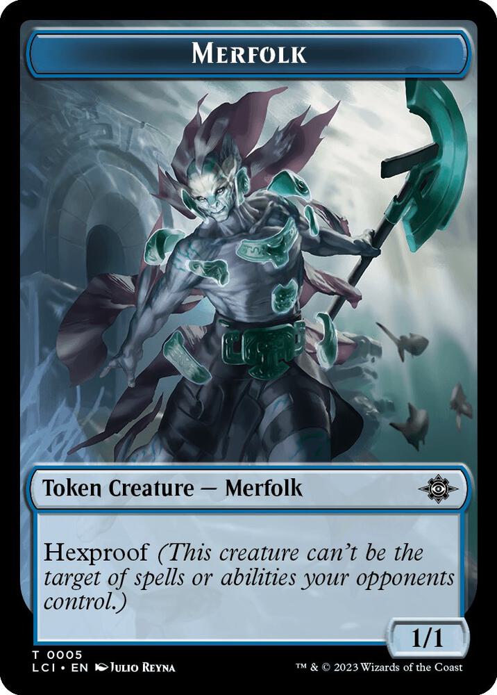 Merfolk Token 5 card from The Lost Caverns of Ixalan