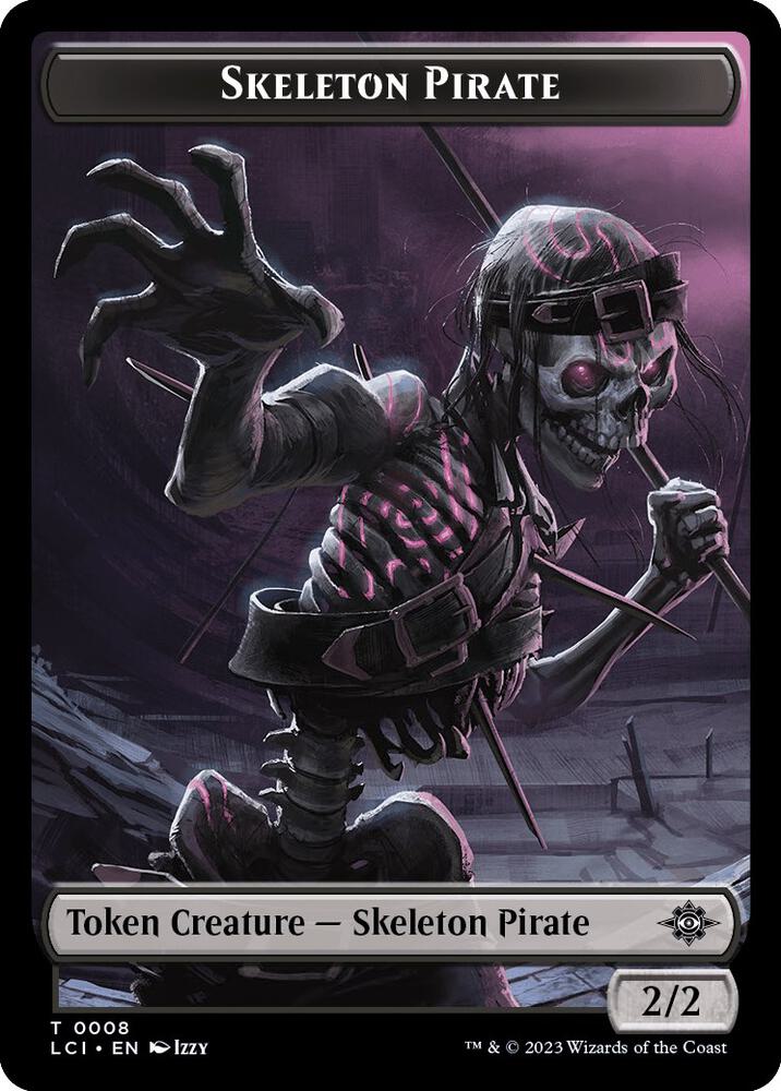 Skeleton Pirate Token 8 card from The Lost Caverns of Ixalan